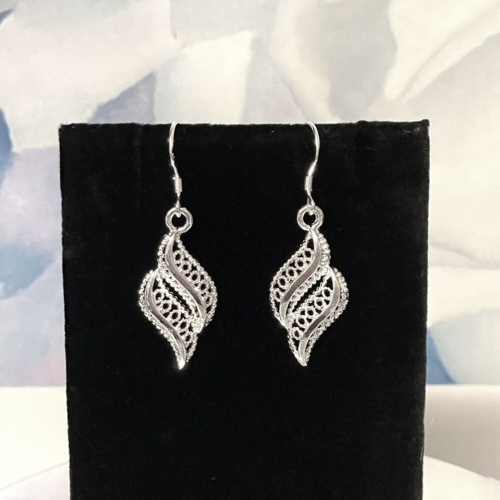 Valery Tianna Sterling Silver Imperial Earrings Gift Packaged